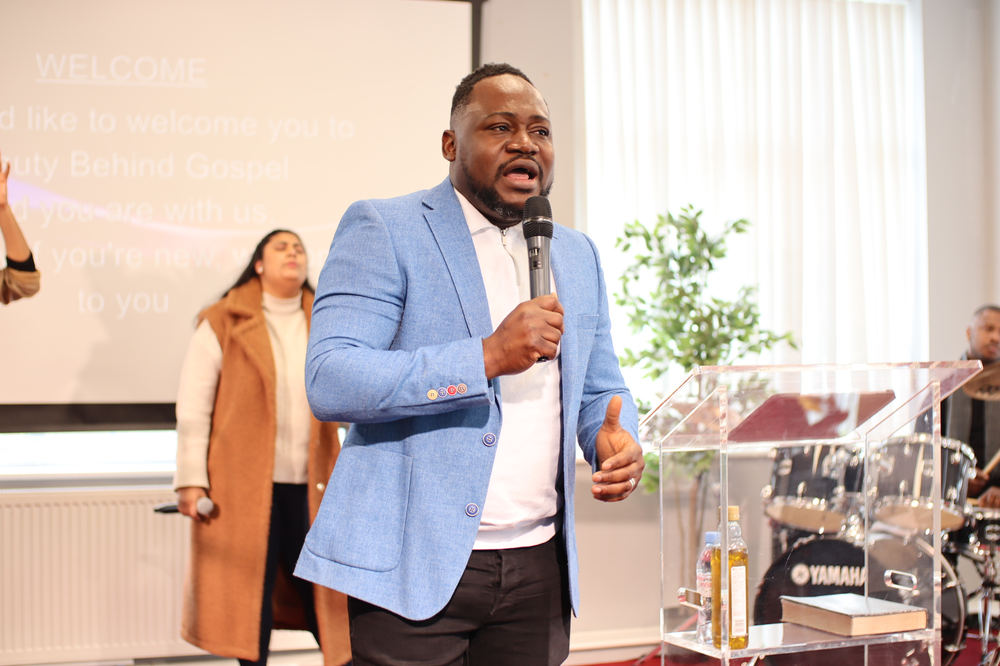 Rev. David preaching at BBG